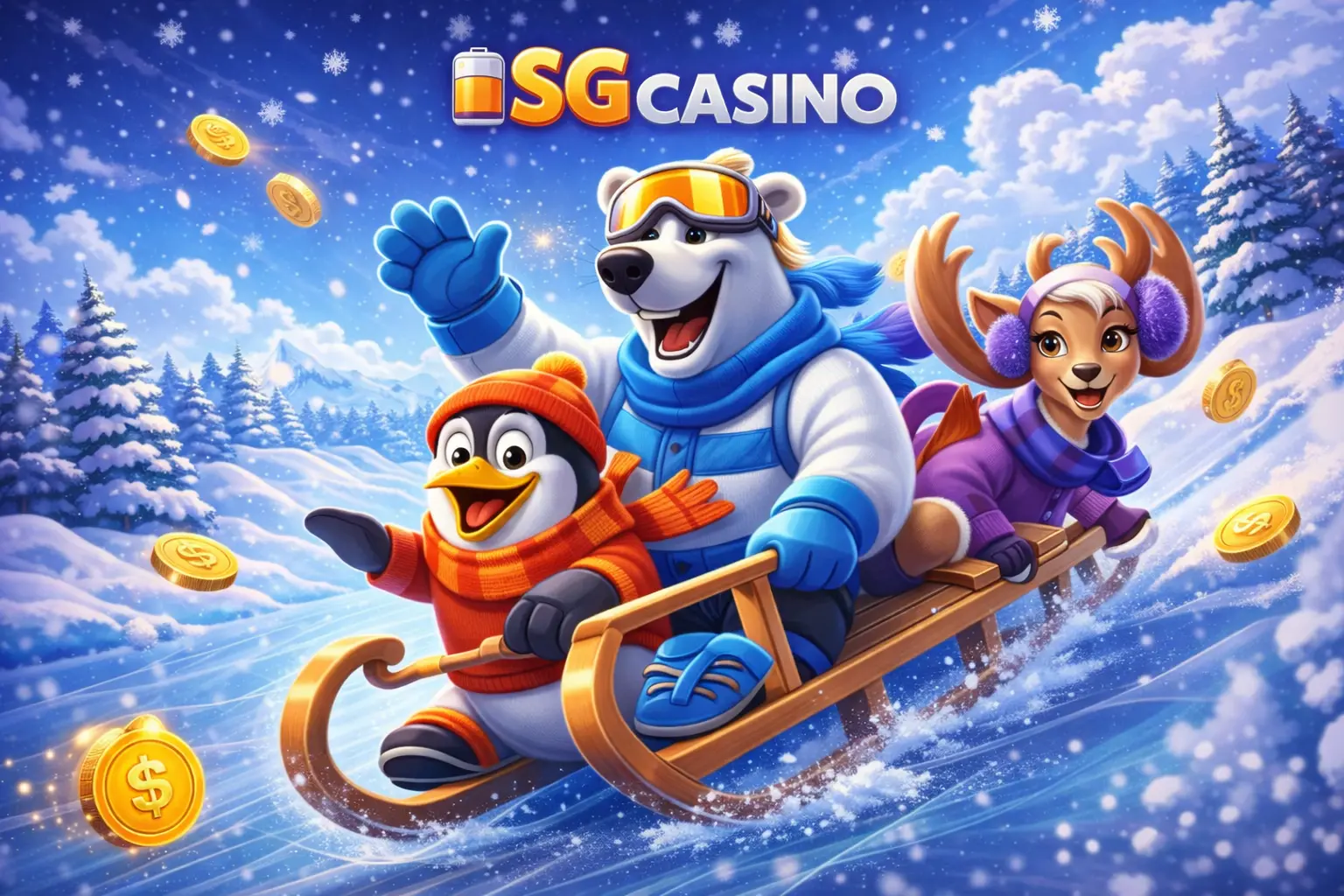 Kaszinó promóciós banner kék háttérrel